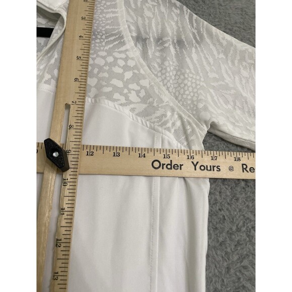 Ariat Pro Series Airway Show Short White Women's 1/4 zip Small Horse Equestrian - Picture 9 of 10